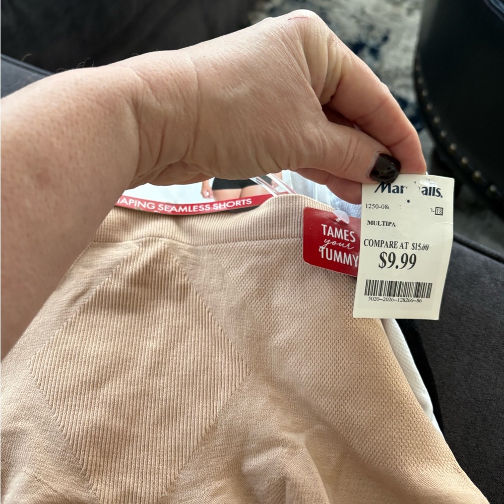 Skinnygirl Shaping Seamless Shorts in Black, White, and Beige.BLACK FRIDAY SALE
